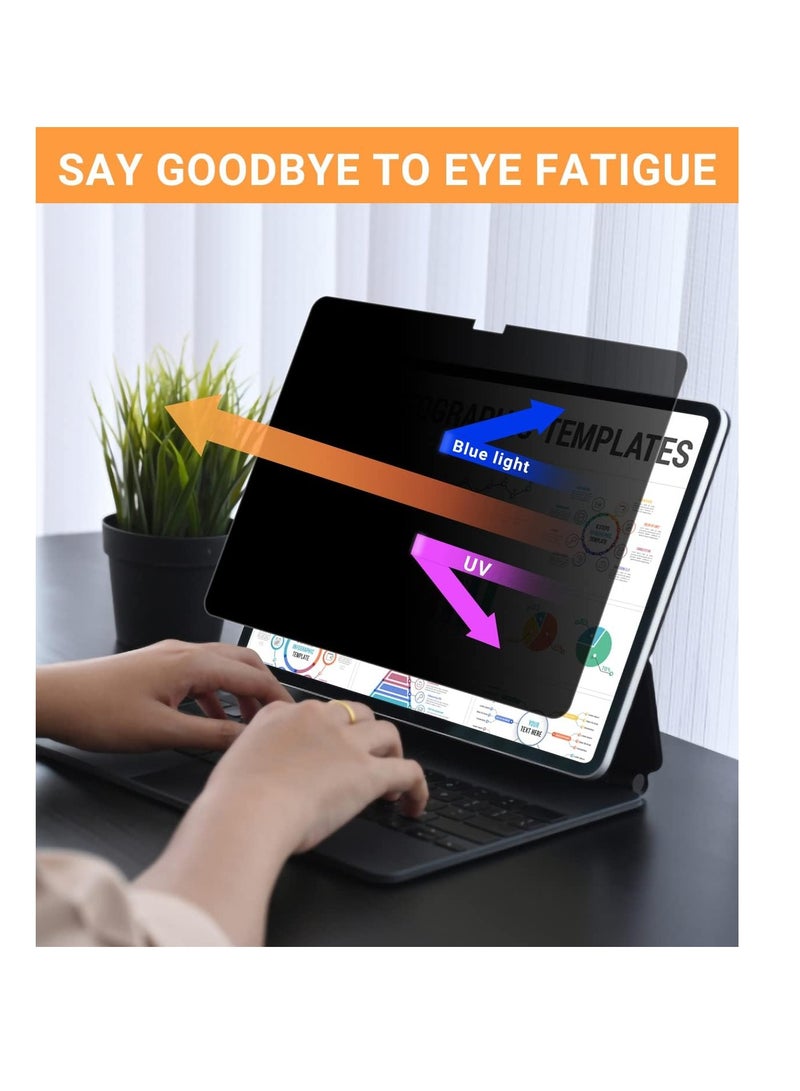 1Pack Privacy Screen Protector Compatible with iPad Pro 11 inch M4 Chip 2024, Removable  Reusable iPro 11 inch Screen Protector, Anti-Peeping / Anti-Glare/ Blue Ray Reduction - Image 1