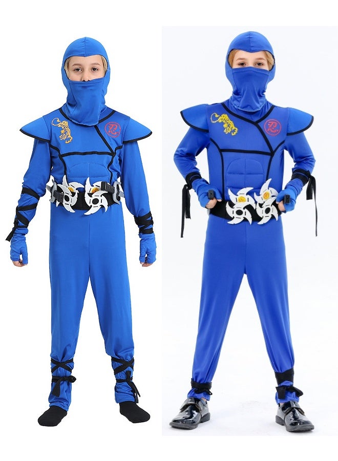 Kids Ninja Costumes Set Halloween Ninja Cosplay Costume with Luxury Ninjas Accessories Toys for Boys Halloween Cosplay, Stage Performances & Anime-Themed Events M - Image 5