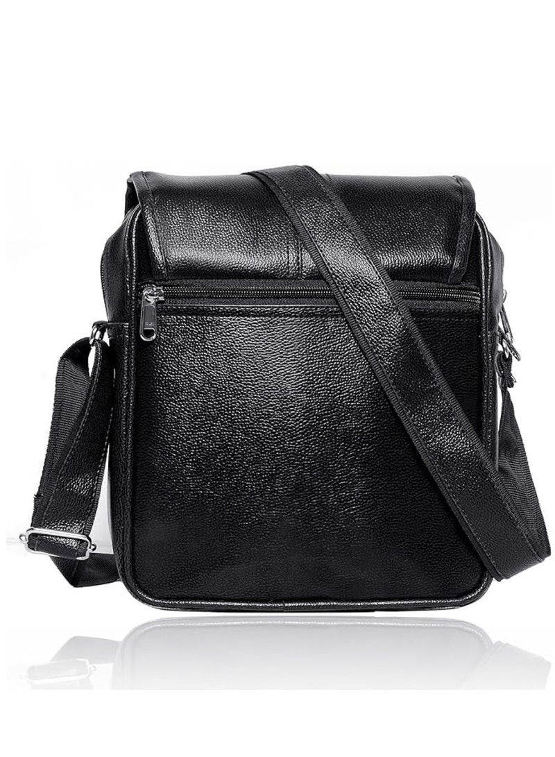 Bagneeds Crossbody Synthetic Leather Unisex Sling Bag for Multi-Purpose use | Black |  - Image 2