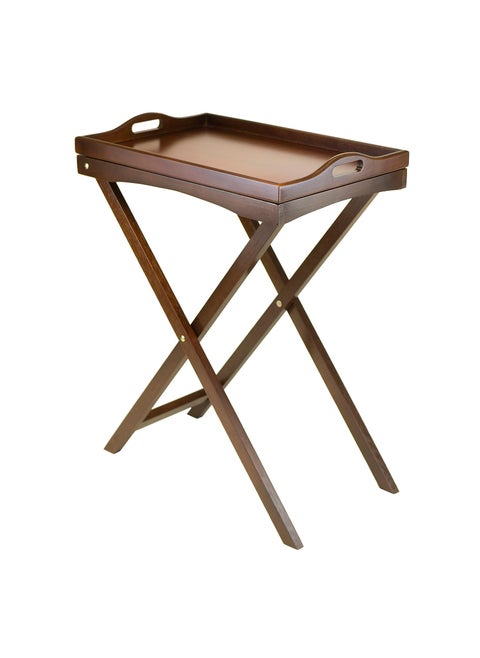 Winsome 94422 Folding Butler Tray Table Antique Walnut