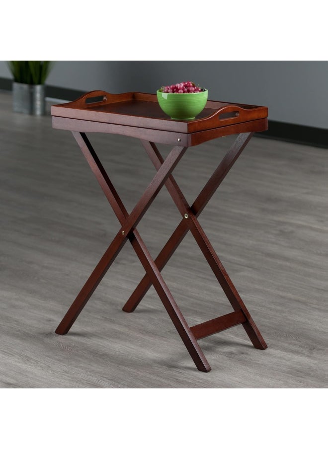 Winsome 94422 Folding Butler Tray Table Antique Walnut