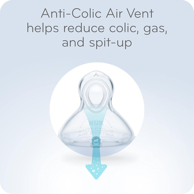NUK زجاجة حليب نوك سموذ فلو المضادة للمغص 5 أونص - عبوة 4 - Image 2