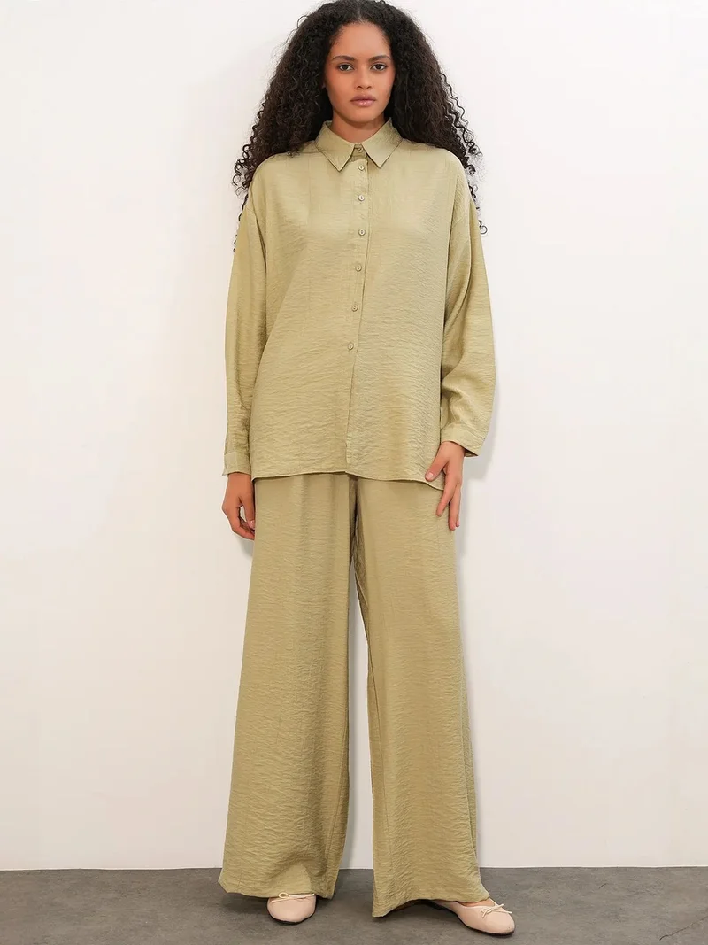 BIG DART BDART Textured Button-Up Long Sleeve Shirt