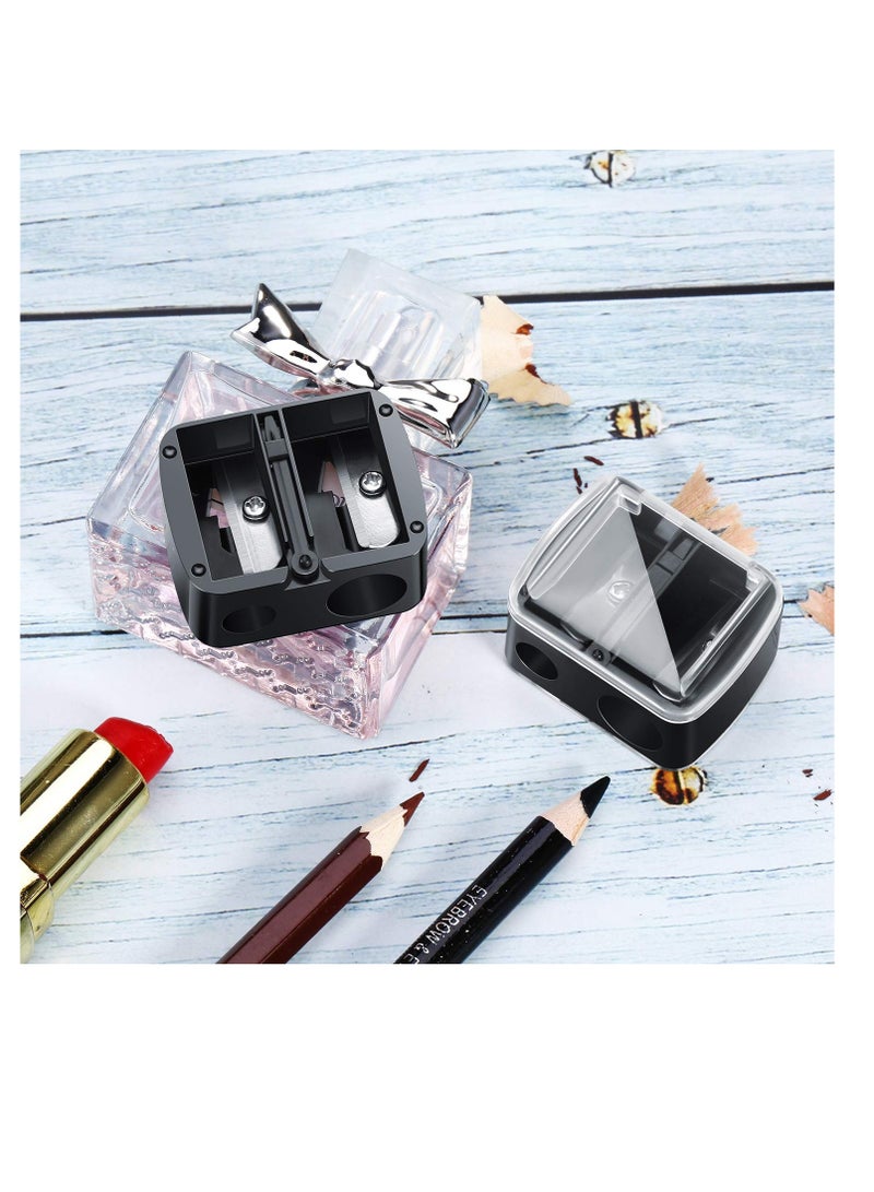 5 Pack Cosmetic Pencil Sharpener Dual Sharpener Eye Makeup Pencil Sharpene - Image 4