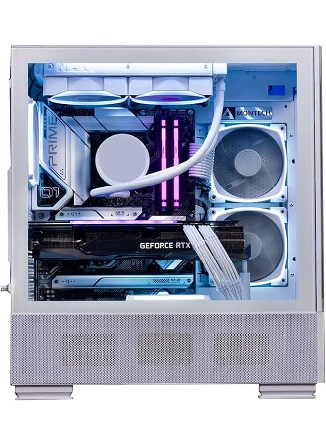 Glacier Strike Gaming PC - Intel Core i5-12400F Processor, 6 Total Cores & 12 Threads, DDR4 32GB (2*16) 3600MHz Ram, Nvidia GeForce RTX 4070Ti Super 16GB GDDR6X Graphics Card, 2TB NVMe M.2 SSD, 3 Fan AIO Liquid Cooler, 750W Standard Power Supply, Windows 11 Pro | Wi-Fi