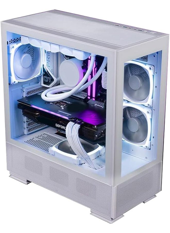 Glacier Strike Gaming PC - Intel Core i5-12400F Processor, 6 Total Cores & 12 Threads, DDR4 32GB (2*16) 3600MHz Ram, Nvidia GeForce RTX 4070Ti Super 16GB GDDR6X Graphics Card, 2TB NVMe M.2 SSD, 3 Fan AIO Liquid Cooler, 750W Standard Power Supply, Windows 11 Pro | Wi-Fi