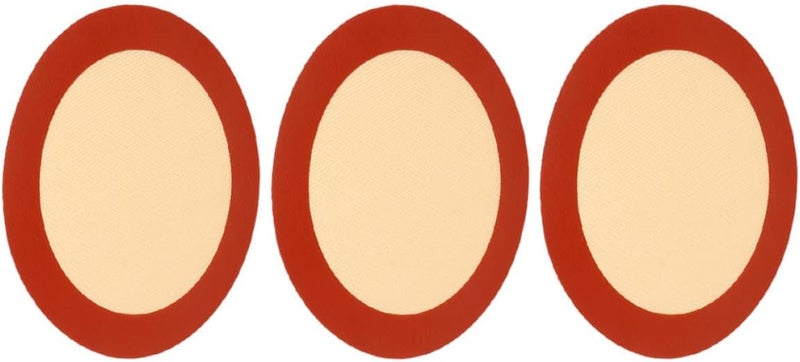Silicone Baking Mats Set of 3 8-inch Non-stick round Silicone Baking Pads Heat Resistant Oven and Fryer Liners for Pizza Pastry - Image 1