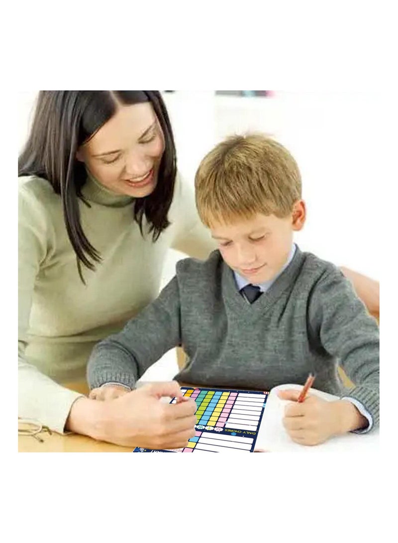 سيوسي مخطط الأعمال المغناطيسية ، مخطط الأعمال الروتينية للمسح الجاف للثلاجة - مخطط مكافأة لوحة المسح الجاف المغناطيسي للأطفال الصغار ، الأطفال ، المراهقين ، البالغين ، مخطط السلوك (20 * 30 سم) - Image 2