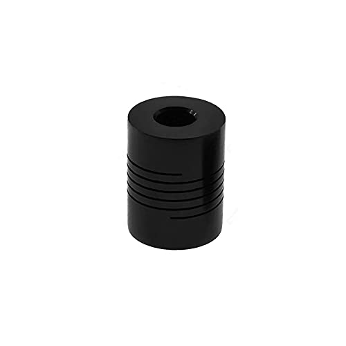 3DINNOVATIONS Flexible Couplings 5mm to 8mm NEMA 17 Shaft for RepRap 3D Printer or CNC Machine- Black,1 pc - Image 1