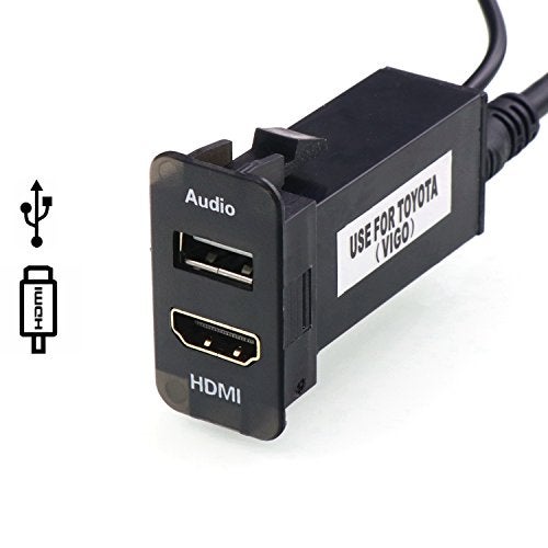 Timloon HDMI Socket Mount Cable +USB Audio Input Use for Toyota（Type B） - Image 1