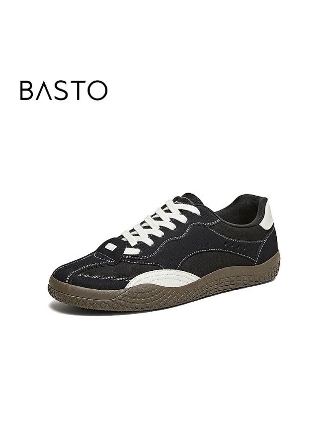 Basto 26 Spring Fashion Retro Lightweight German Training Shoes Street Casual Sports Men's Shoes 25200am6 Black/white Size 43 - Image 4