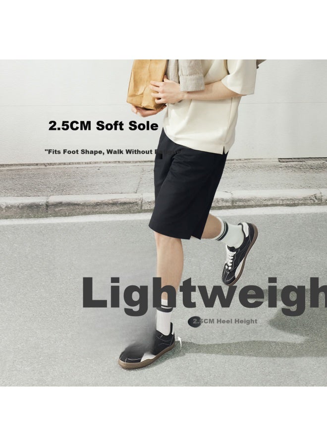 Basto 26 Spring Fashion Retro Lightweight German Training Shoes Street Casual Sports Men's Shoes 25200am6 Black/white Size 43 - Image 2
