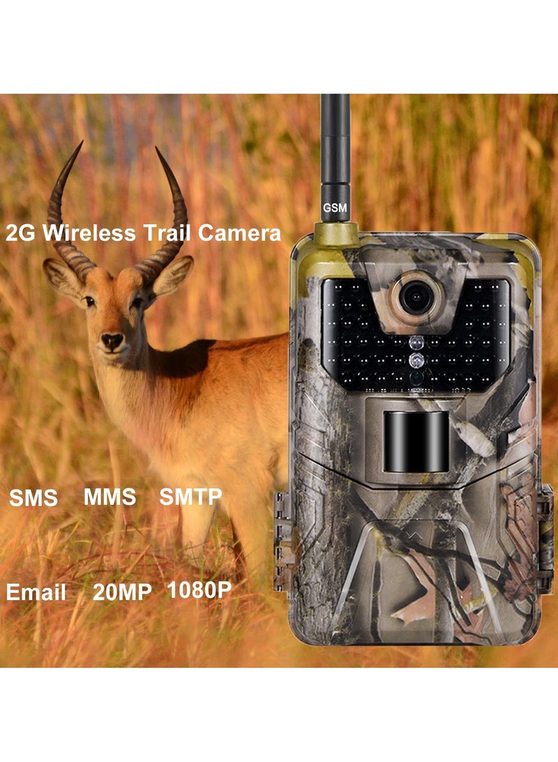 ارواق 2G MMS SMTP كاميرا تعقب البريد الإلكتروني الحياة البرية الصيد كاميرات الخلوية اللاسلكية 20MP 1080P للرؤية الليلية صور فخ HC900M - Image 2