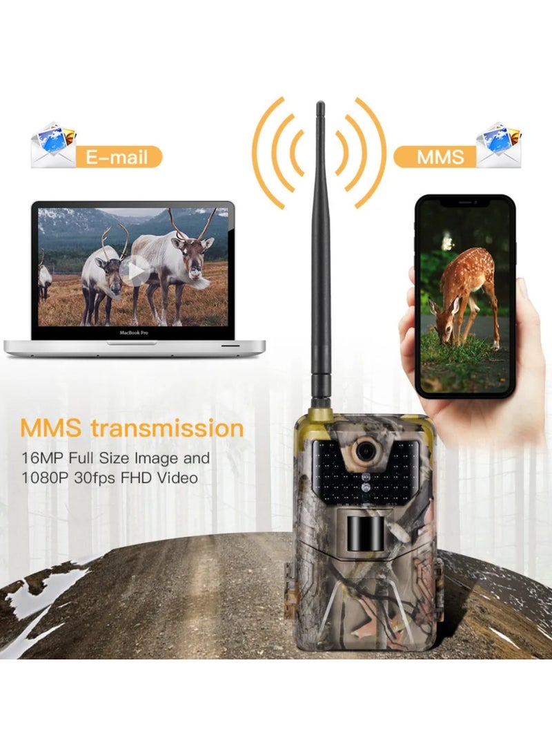 ارواق 2G MMS SMTP كاميرا تعقب البريد الإلكتروني الحياة البرية الصيد كاميرات الخلوية اللاسلكية 20MP 1080P للرؤية الليلية صور فخ HC900M - Image 3