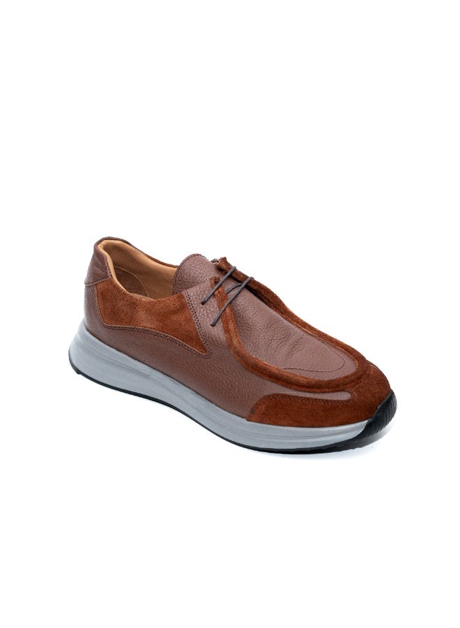 Levent Genuine Leather Casual Shoes - Brown - Image 1