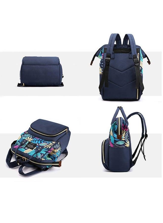 Generic Multifunction Baby Changing Travel Bag Backpack - Blue  - Image 2