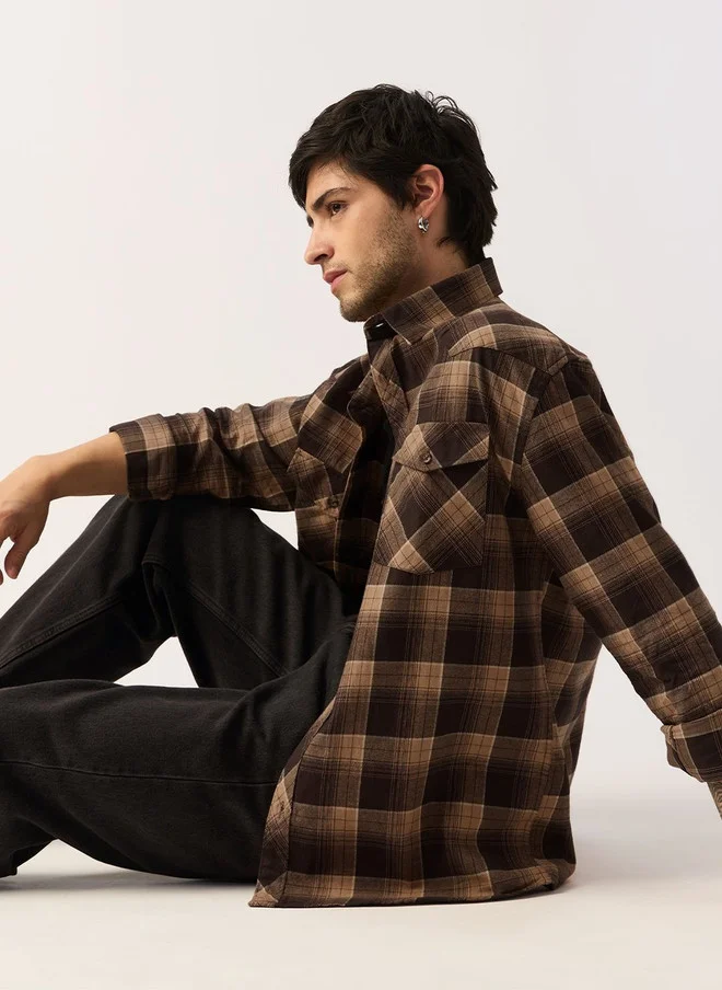The Souled Store  The Souled Store Men's Checked Casual Shirt  | Best Price UAE