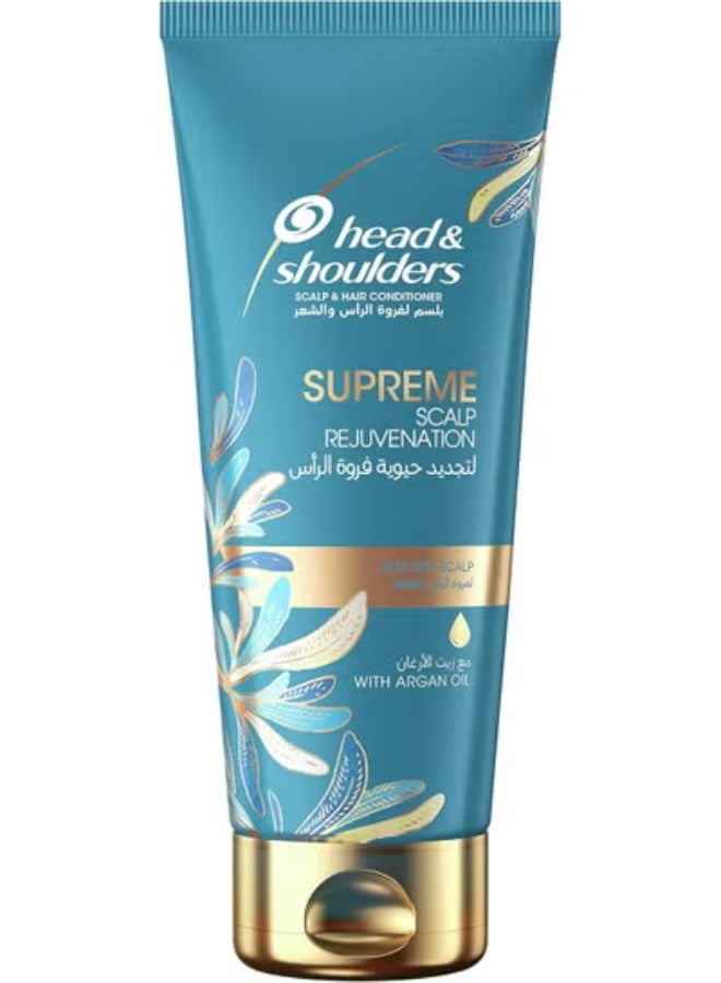 Head & Shoulders Supreme Scalp and Hair Conditioner with Argan Oil for Dry Scalp Rejuvenation 200ml - Image 1