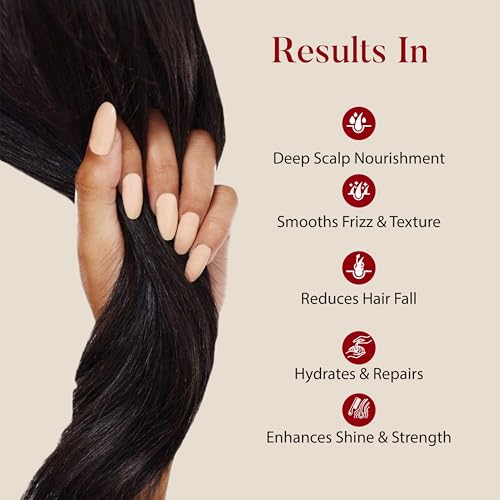 Ohria Ayurveda Honey & Coconut Milk Hair Cleanser | Free from Sulfates, Parabens & Silicones | Ayurvedic Ingredients | Hydrates & Revitalizes Dry, Damaged Hair | For All Hair Types | 200ml - Image 4