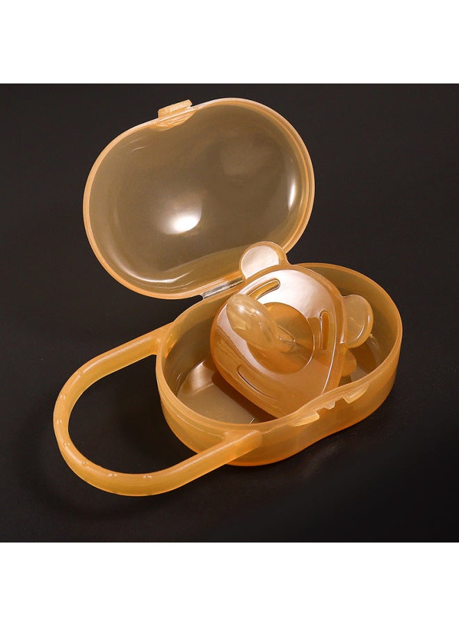 Liquid Super Soft Bear Pacifier Anti-flatulence Silicone Baby Sleeping Type Baby Play Mouth Pinduoduo