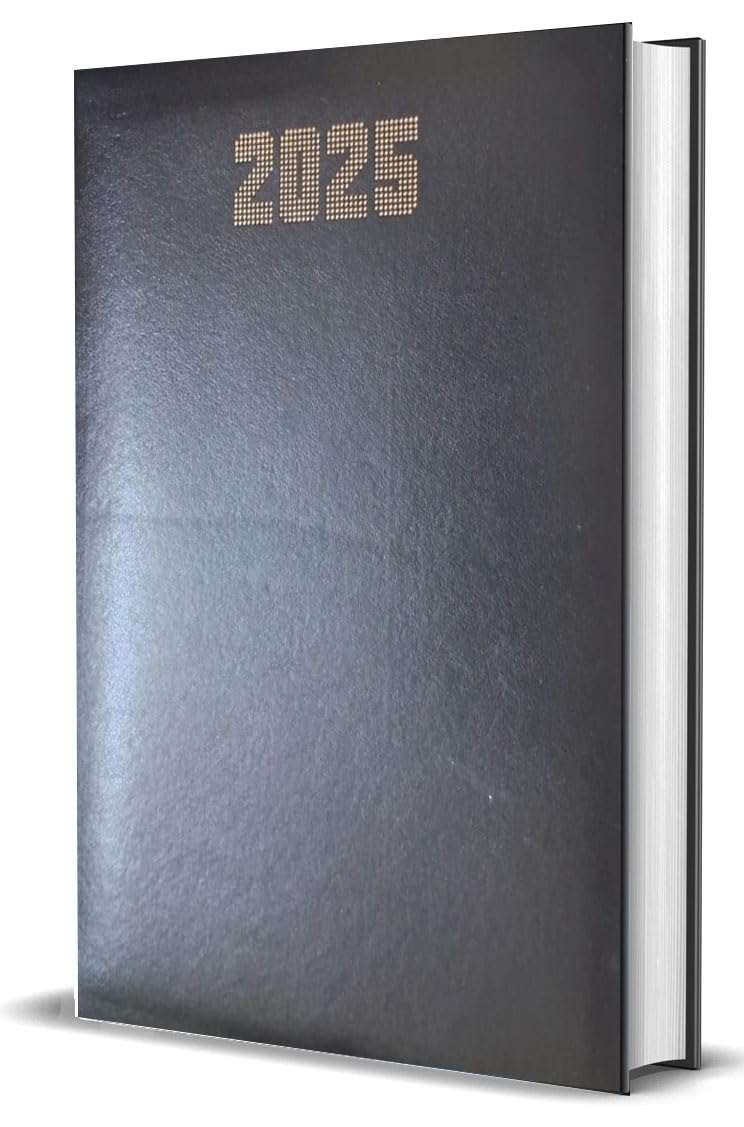 New Year 2025 Diary with Monthly Planner, 365 Pages,
