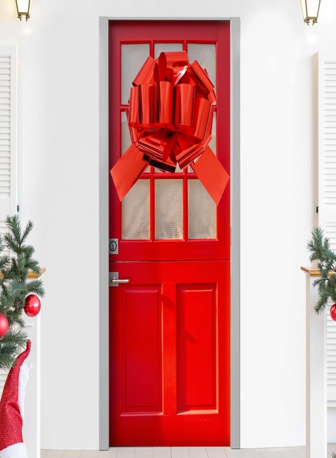 TONIFUL 16 Inch Red Large Bow Giant Big Pull Bow for Car, Bikes, Table, Big Toys, Applicants, Front Door Decor, Gift Wrapping, Christmas Tree & Party Decoration - Image 5