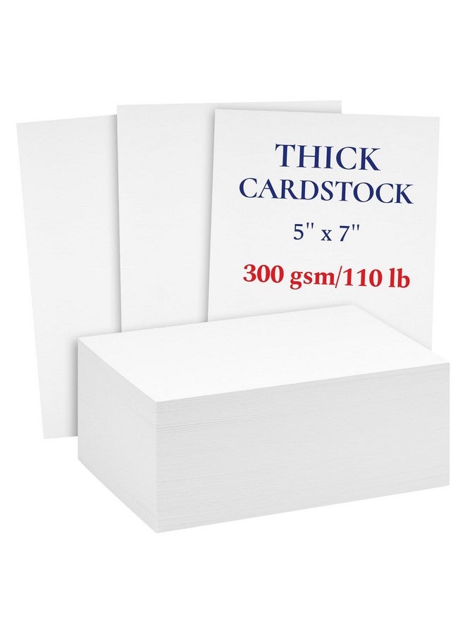 Sustainable Greetings 200 Sheets 5X7 110 Lb/300 Gsm Cover Thick Cardstock Blank Heavyweight Wedding Invitation Paper For Printing (White) - Image 1