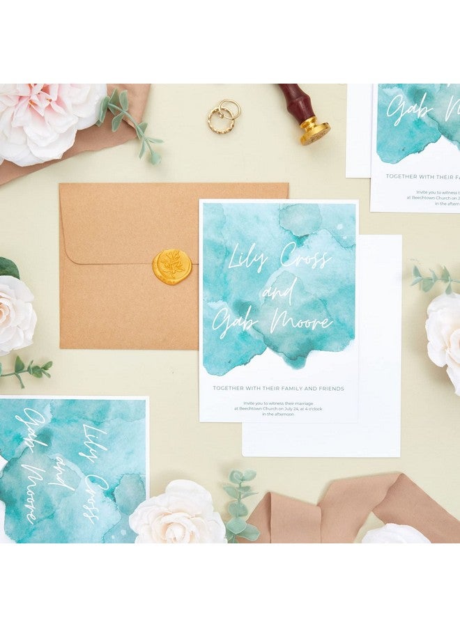 Sustainable Greetings 200 Sheets 5X7 110 Lb/300 Gsm Cover Thick Cardstock Blank Heavyweight Wedding Invitation Paper For Printing (White) - Image 2