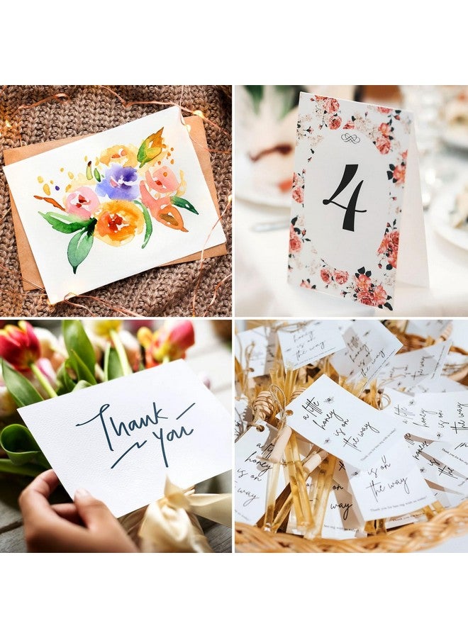 Sustainable Greetings 200 Sheets 5X7 110 Lb/300 Gsm Cover Thick Cardstock Blank Heavyweight Wedding Invitation Paper For Printing (White) - Image 4