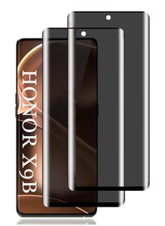 CaseNeo 2 Pcs Anti-Spy Screen Protector for HONOR X9b,Full Screen Privacy Screen Protector, 3D Tempered Glass Film, 9H Hardness Anti-Peeping Full Coverage Protector Anti Scratch Screen  - Image 1