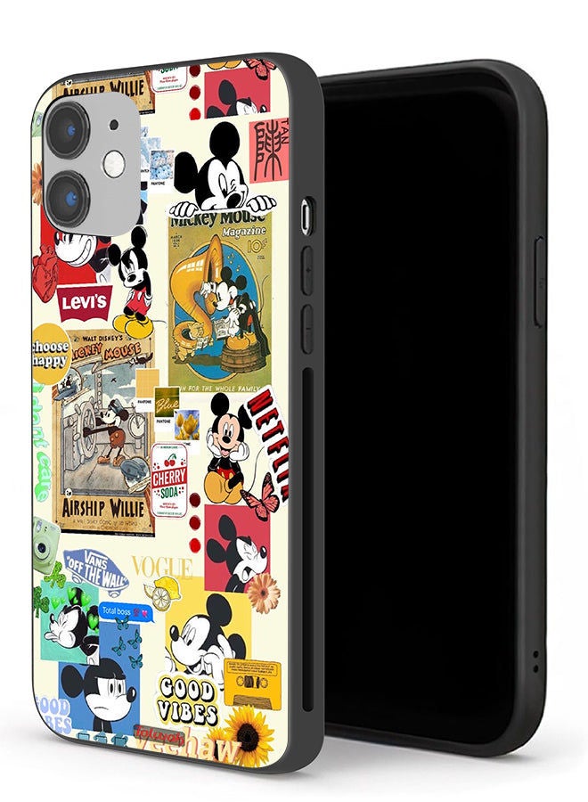 Tolwak Apple iPhone 12 mini Protective Case Chose Happy And Stickers - Image 1
