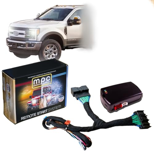 MPC Remote Start Kit Compatible with 2017-2019 Ford F-250 Super Duty || Diesel || Key to Start || 100% Plug N Play || Press OEM Fob 3X Lock to Start || USA Tech Support - Image 1