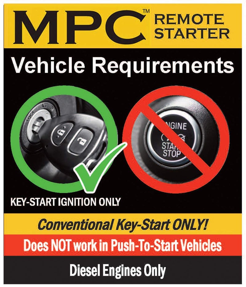MPC Remote Start Kit Compatible with 2017-2019 Ford F-250 Super Duty || Diesel || Key to Start || 100% Plug N Play || Press OEM Fob 3X Lock to Start || USA Tech Support - Image 4