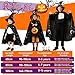 Toulite Wizard Cape for Kids Age 316 Witch Costume Includes Cape Hat Glowing Wand and Beard Suit for Boys GirlsL816yBlack - Image 4