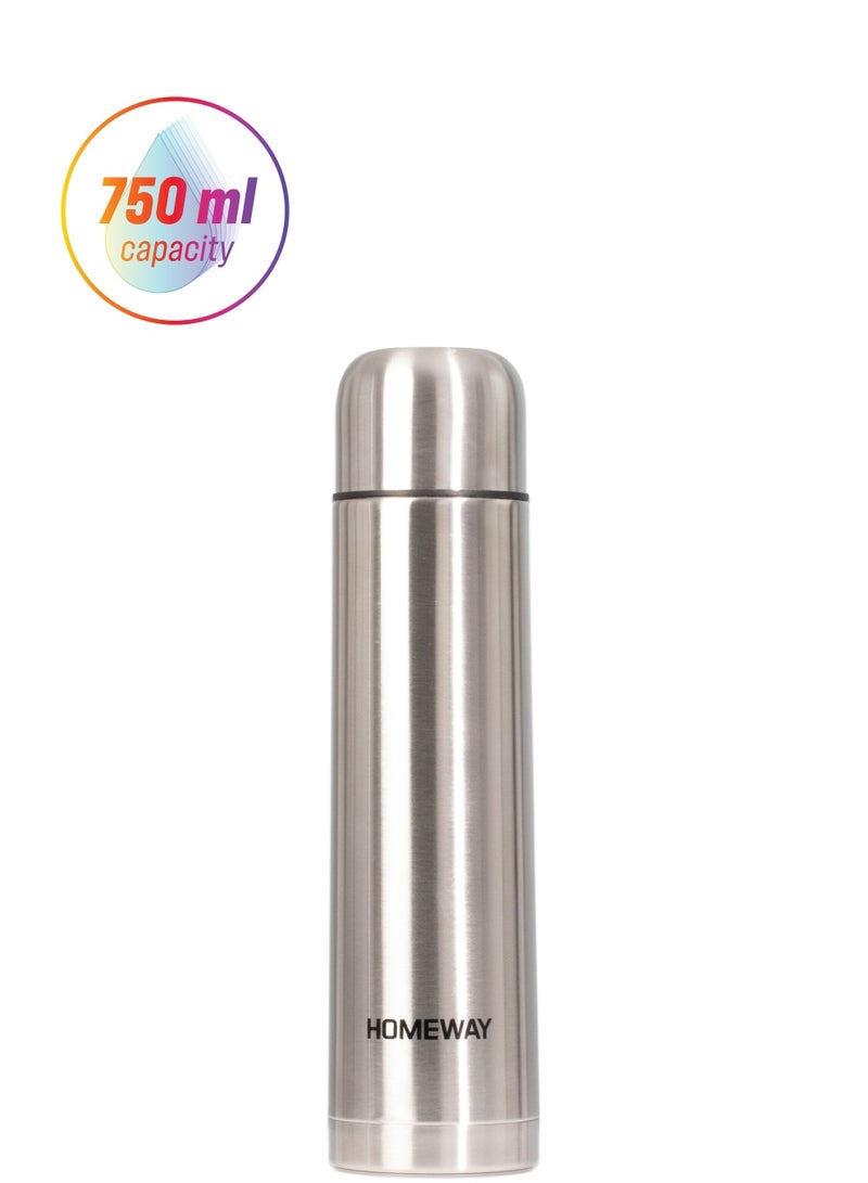 Homeway Portable 750 ML Stainless Steel Vacuum Flask – Ideal for Coffee, Tea, and Water - Image 1