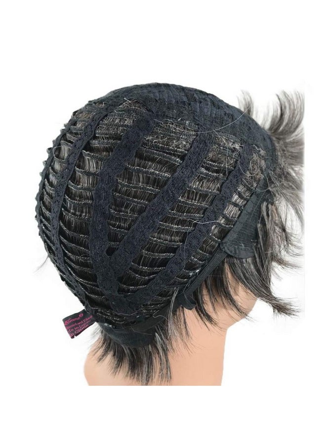 Aimole - Synthetic Short Men Wigs Natural Body Wave Hair Heat Resistant Full Capless Wig - Image 1