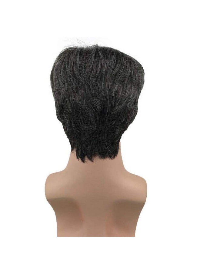 Aimole - Synthetic Short Men Wigs Natural Body Wave Hair Heat Resistant Full Capless Wig - Image 1