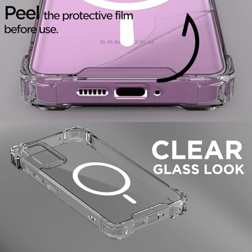 Pikkme Back Cover for Samsung Galaxy S20 Fe 5G Mag-Safe Shockproof PC + TPU Protective Case Magnetic Support Bumper Case (Transparent Mag-Safe) - Image 3