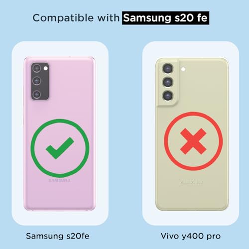 Pikkme Back Cover for Samsung Galaxy S20 Fe 5G Mag-Safe Shockproof PC + TPU Protective Case Magnetic Support Bumper Case (Transparent Mag-Safe) - Image 4