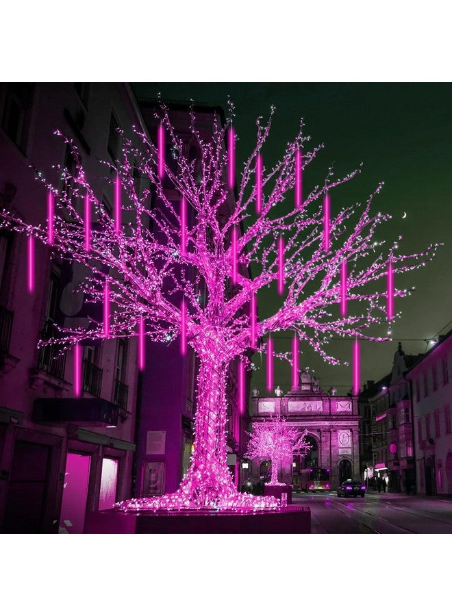 MIRADH Rain Drop Lights, LED Meteor Shower Lights 11.8 inch 8 Tubes 24 LEDs, Falling Lights Diwali Lights for Decoration for Home Lights for Home Decoration (Pink) - Image 5