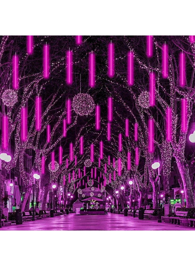 MIRADH Rain Drop Lights, LED Meteor Shower Lights 11.8 inch 8 Tubes 24 LEDs, Falling Lights Diwali Lights for Decoration for Home Lights for Home Decoration (Pink) - Image 4