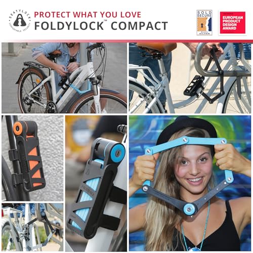 Seatylock قفل الدراجة القابل للطي Seatylock FoldyLock - قفل دراجة خفيف الوزن حاصل على جوائز ببراءة اختراع - قفل دراجة ثقيل مضاد للسرقة مع مفاتيح وحقيبة للدراجات أو السكوترات - Image 5