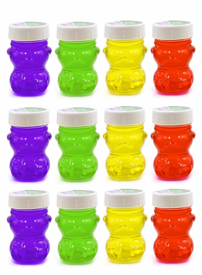 Chanak Neon Colored Glitter Scented Slime Kit - Soft, Non-Sticky, Stress-Relief Non-Toxic Squishy Slime Toy Multicolor for Kids for Boys Girls, Above 5+ Age Each 100ml (Pack of 12) - Image 1