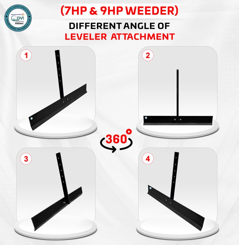 DVI Heavy Duty Leveler Attachment for 7 HP & 9 HP Weeder/Tiller/Cultivator. - Image 5
