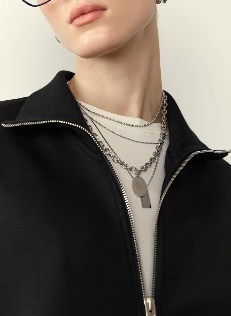 Multi-level chain necklace with pendants