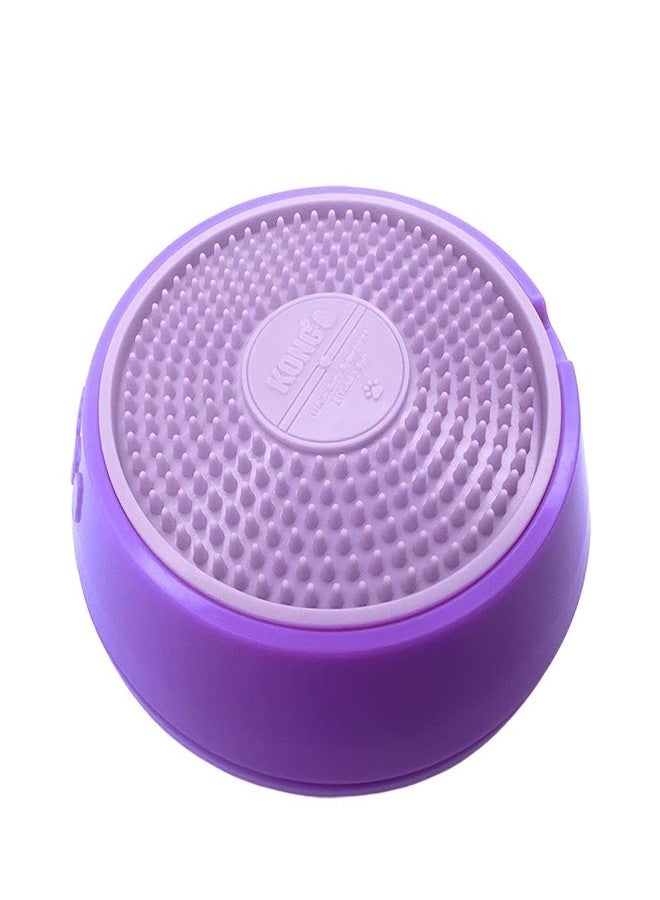 كونج وسادة طعام دوارة ذات سطح محكم من KONG Licks Spinz مع قاعدة مانعة للانزلاق (صغيرة) - Image 1