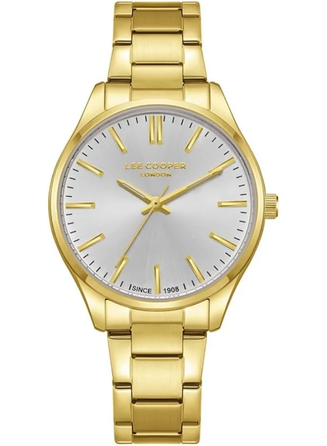 لي كوبر LEE COOPER Women's VJ21C1 Movement Watch, Analog Display and Metal Strap - LC08011.130, Silver