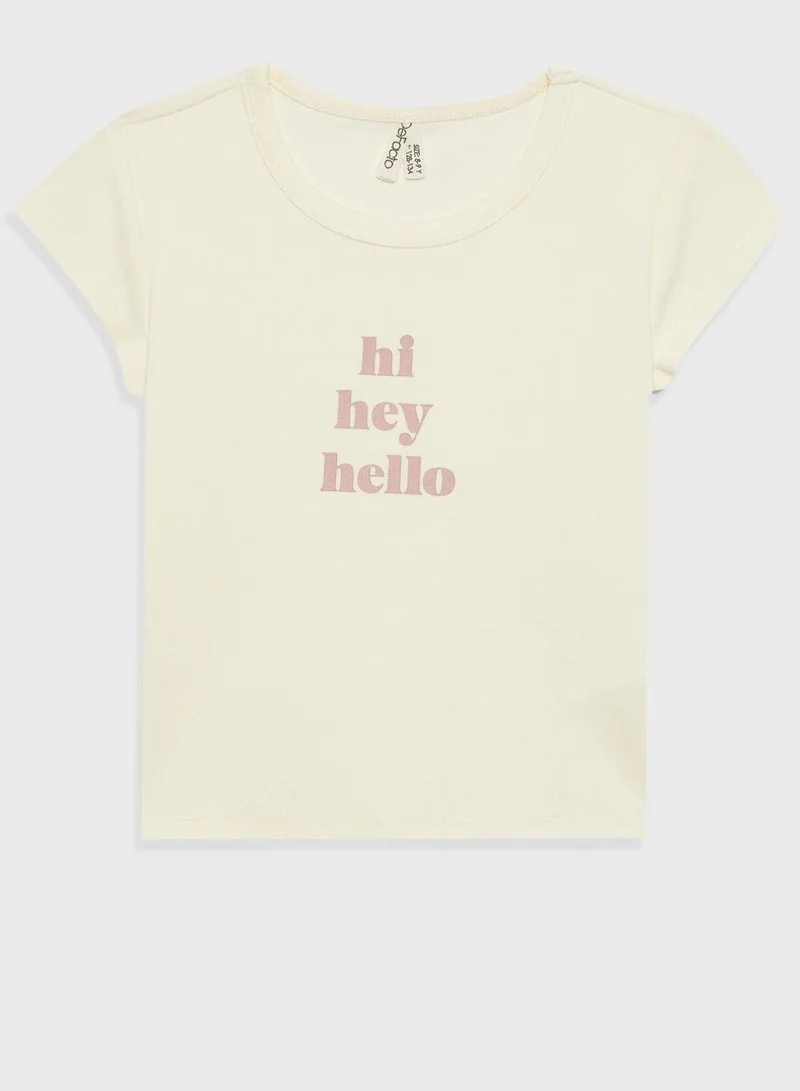 DeFacto  Slim Fit Short Sleeve T-Shirt for Women | Best Price UAE