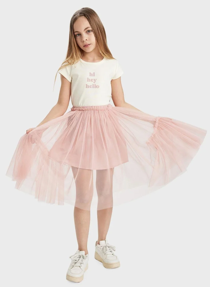 DeFacto  Slim Fit Short Sleeve T-Shirt for Women | Best Price UAE