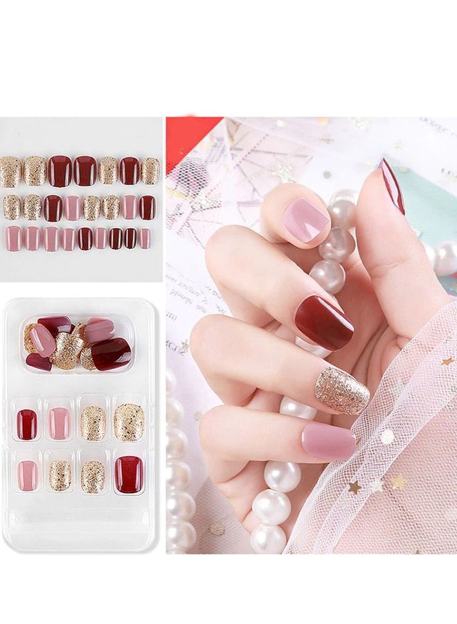 24-Piece Fashion Nails Stickers